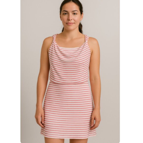 Weston Wear Striped draped neck tank dress red size small - Picture 1 of 12